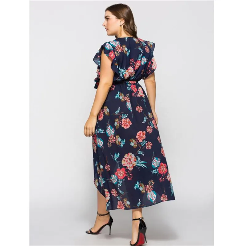 Женское летнее платье 2019 элегантное офисное с принтом вечернее Повседневное