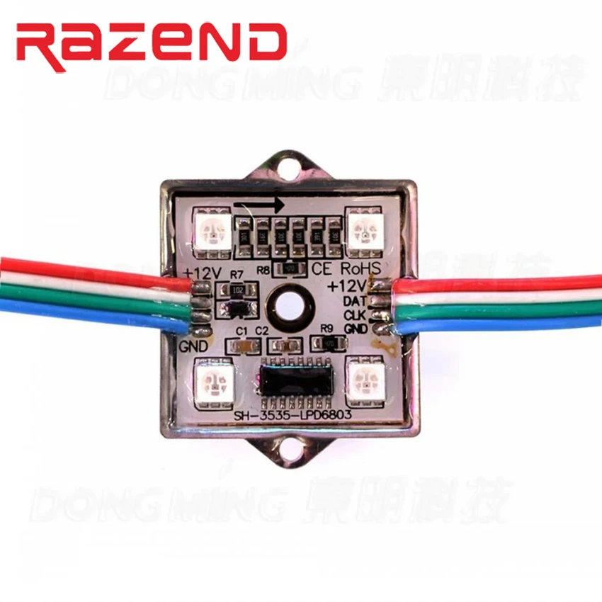 20 шт. адресуемый LPD6803 WS2801 UCS1903 WS2811 Светодиодный модуль водонепроницаемый 4