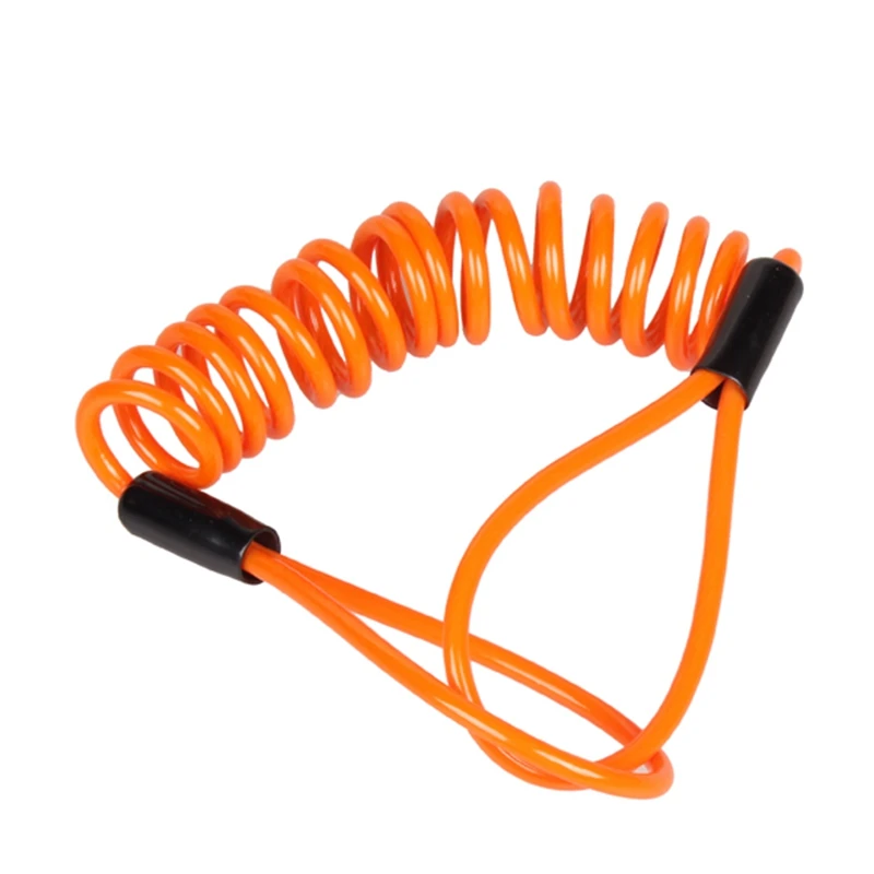 Шнур для блокировки дисков мотоциклов пружинный Спиральный шнур провод скутеров
