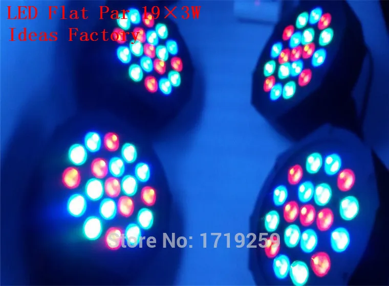 American DJ Lightings New Flat LED Par Light RGB SlimPar 64 High Bright 19x3W DMX Stage Wash 3/7 Channels | Освещение