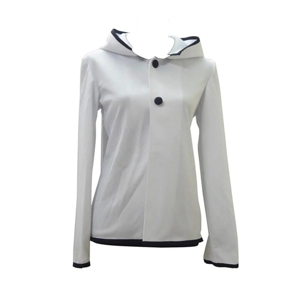 DEVIL SURVIVOR 2 Kuze Hibiki White Rabbit Version Hoodie Jacket Anime Cosplay Costume | Тематическая одежда и униформа