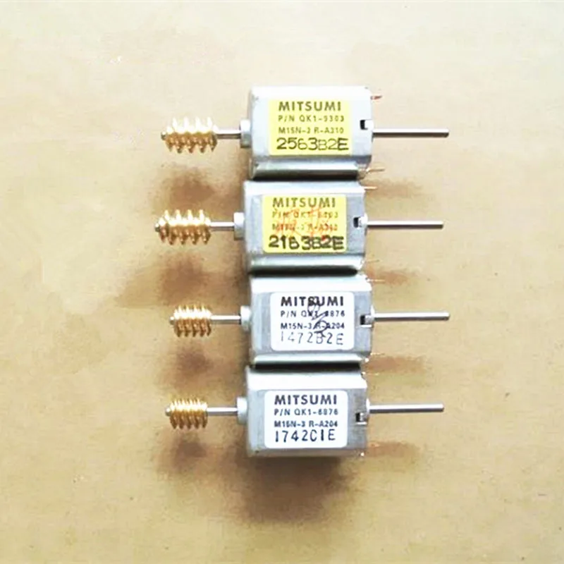 10 шт. Mitsumi QK1 серия 12V 24V 030 микро двигатель постоянного тока с Медь Worm и двойной вал