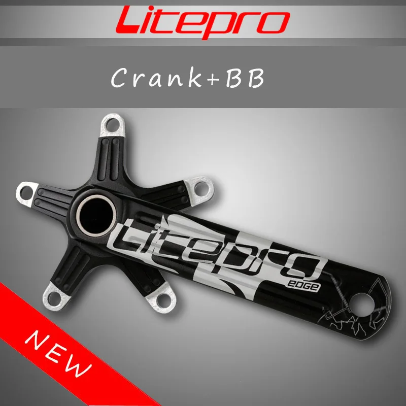 Litepro Road Floding Crankset BCD130 Chainring 170mm Crank Set GXP BB 50-58T Bicycle Sprocket Single Disk Bike Chainring