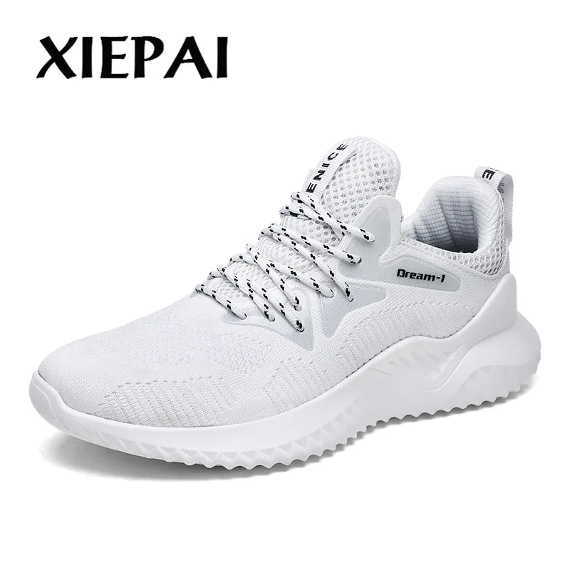 2019 New Brand Men Casual Shoes Autumn Winter Breathable Light Sneakers Footwear Fashion Black White Big Size 39-46 | Обувь