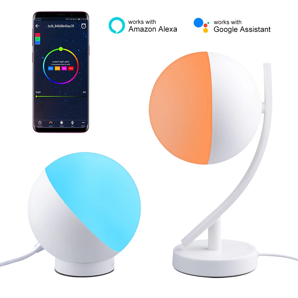 Wi-Fi умный рабочий стол лампы 7 W RGBW затемнения светодиодный теплый свет приложение