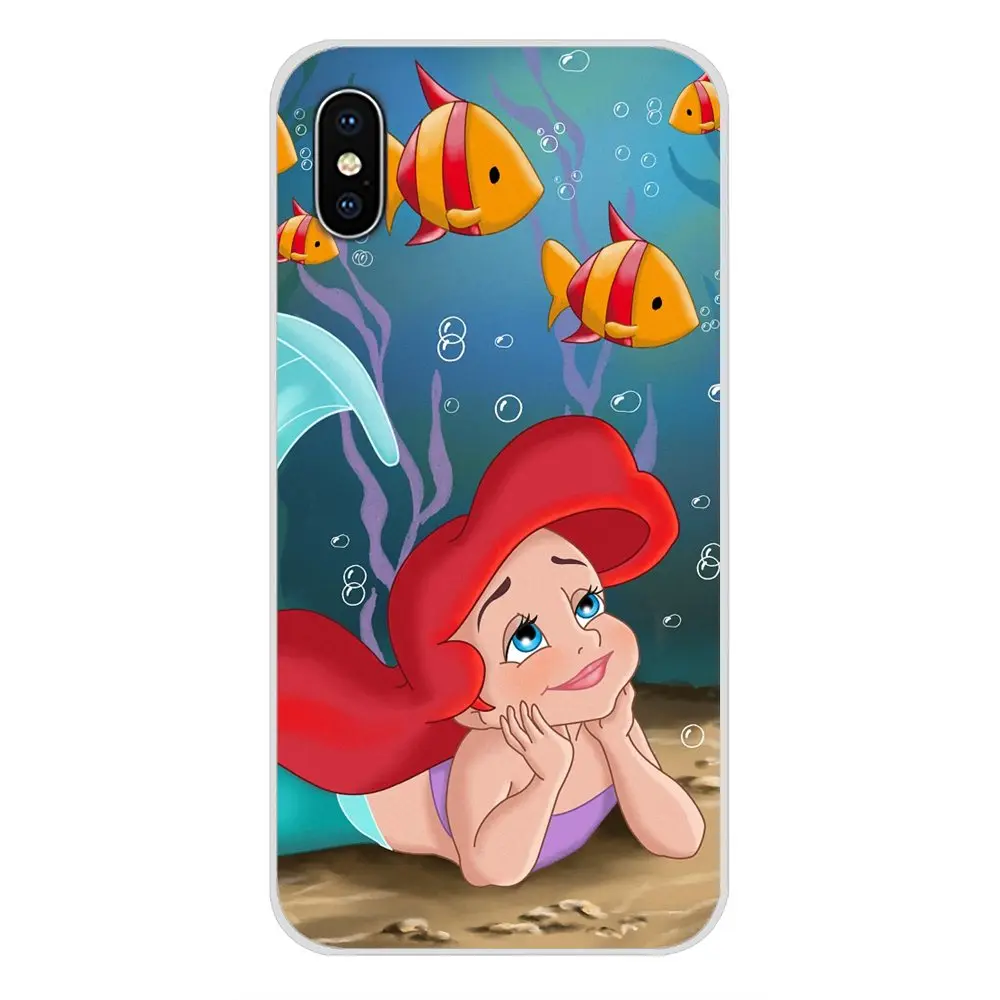 Аксессуары чехол для телефона Ариэль маленькая Русалка Apple IPhone X XR XS MAX 4 4s 5 5S 5C SE 6 S 7