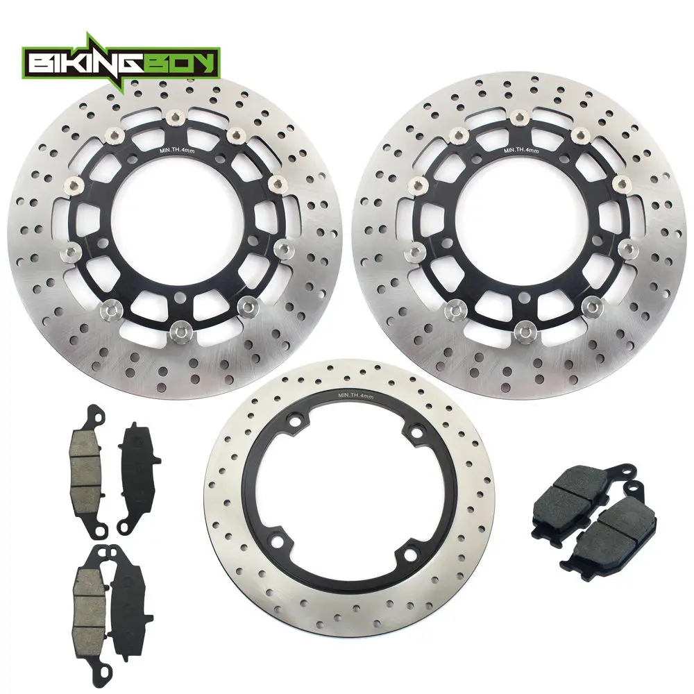Диски тормозные передние и задние BIKINGBOY для SUZUKI DL 650 V-storm 07 08 09 10 11 12 13 14 15 с комплектом колодок.