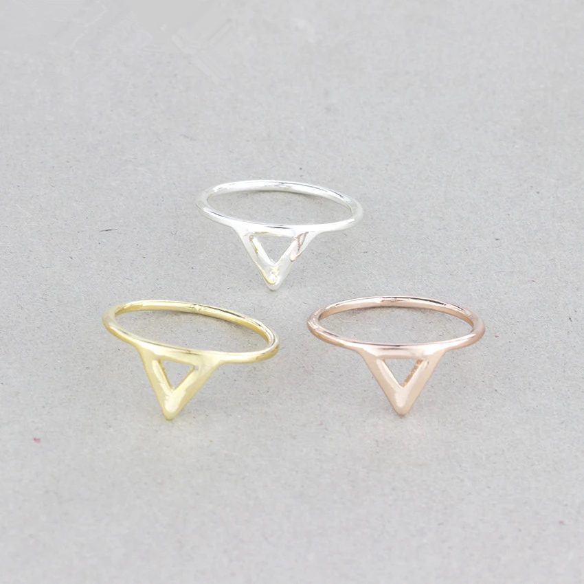 2018 модные 10 шт оптом треугольные кольца из цинкового сплава &quotanillos Bijoux&quot Femme