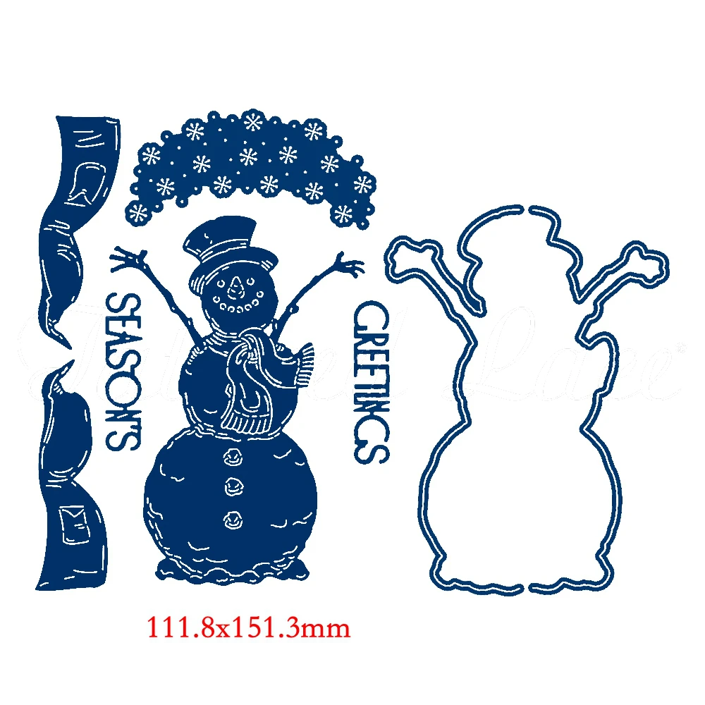 H3675 snowman Животные праздник зима цветок Рождество шаблон металлические Вырубные штампы Трафаретный Скрапбукинг тиснение для бумаги карты DIY ремесла поставки - Цвет: H3675 snowman
