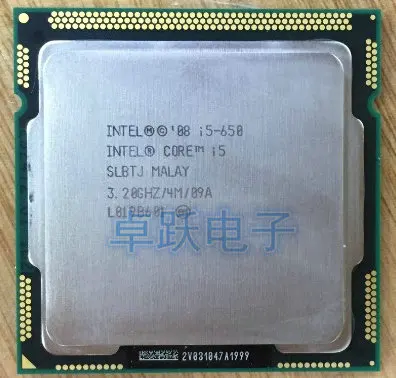 Бесплатная доставка процессор Intel Core i5 650 3 2 ГГц 4 Мб кэш памяти разъем LGA1156 32 нм 73 Вт