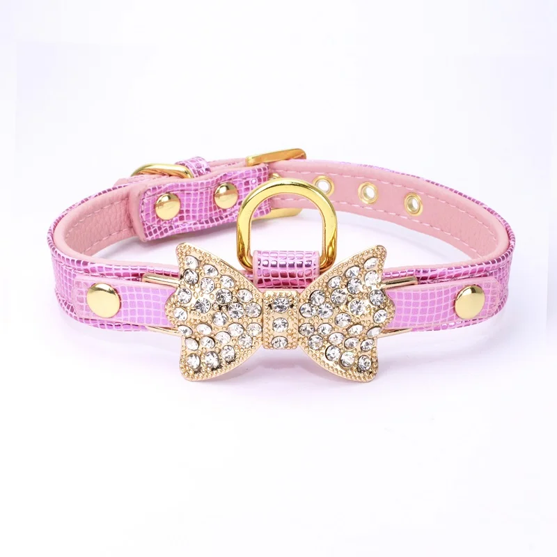 pink collar Ошейник для собак зоотовары для собак ошейники для маленьких собак ошейники для собак ошейник для кошек все для собак ошейники для маленьких собак товары для животных для собак поводок для собак для собак ошейник - Цвет: pink collar