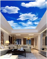 custom any size mural wallpaper blue sky ceilings custom photo wallpaper zenith ceiling