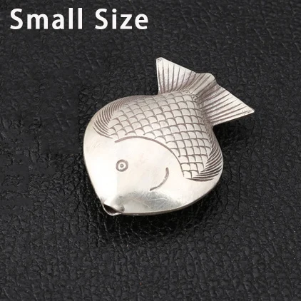 Small Size Новая мода кулон Серебро 925 пробы fine Jewelry Для мужчин Для женщин Винтаж рыба приносящая удачу Цепочки и ожерелья подвеска для изготовления ожерелья P104 - Цвет камня: Small Size