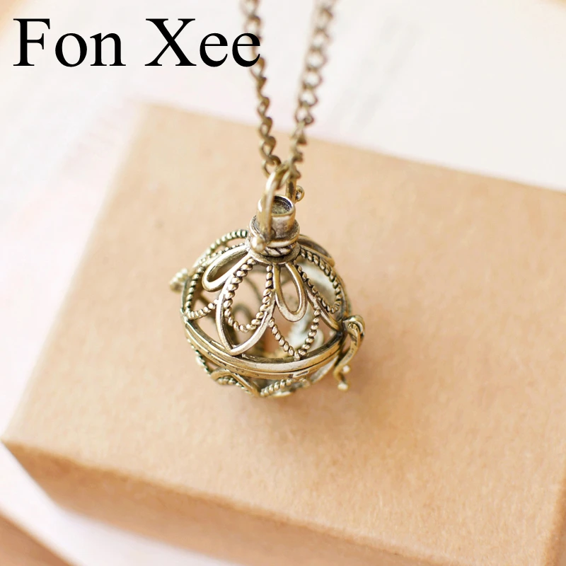 Магнитный диффузор для эфирных масел Круглый ожерелье с шариком выдалбливают