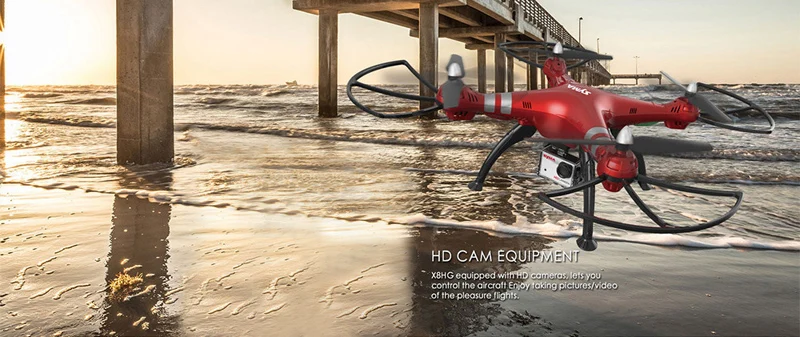 SYMA X8HG Радиоуправляемый Дрон с камерой HD 8MP Квадрокоптер Вертолет Дистанционное управление 2,4 г гироскоп высота удерживает Безголовый режим светодиодные игрушки