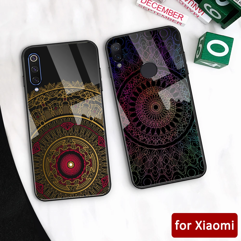 Новое поступление чехол для Xiaomi Note 5 стеклянная задняя крышка Madala mi 5s 6 6x Redmi 7 Max 3 Mi