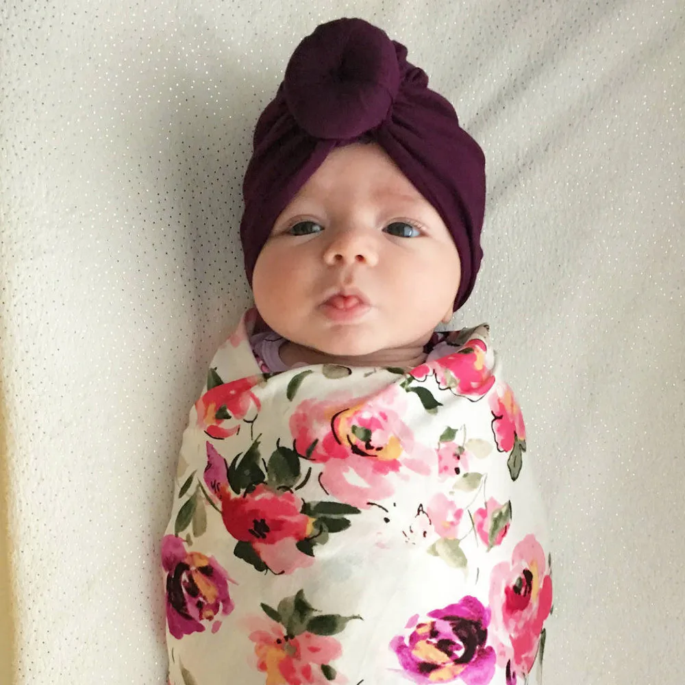 Summer Baby Turban Toddler Kids Boys Girls India Hat Lovely Soft Newborn Donut Infrant Photography Props | Детская одежда и обувь