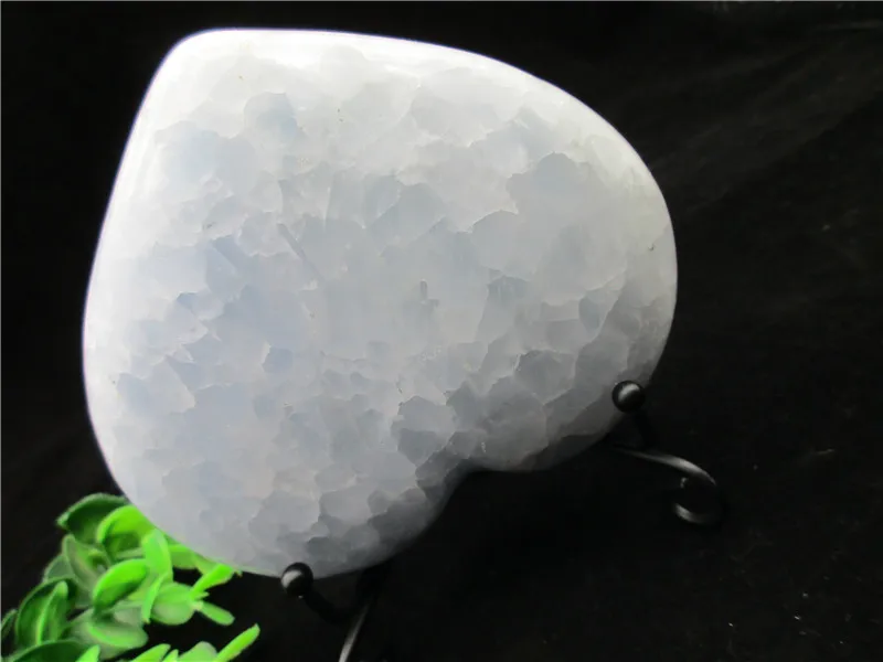 442 г натуральный красивый CELESTITE хрустальное сердце Исцеление украшение
