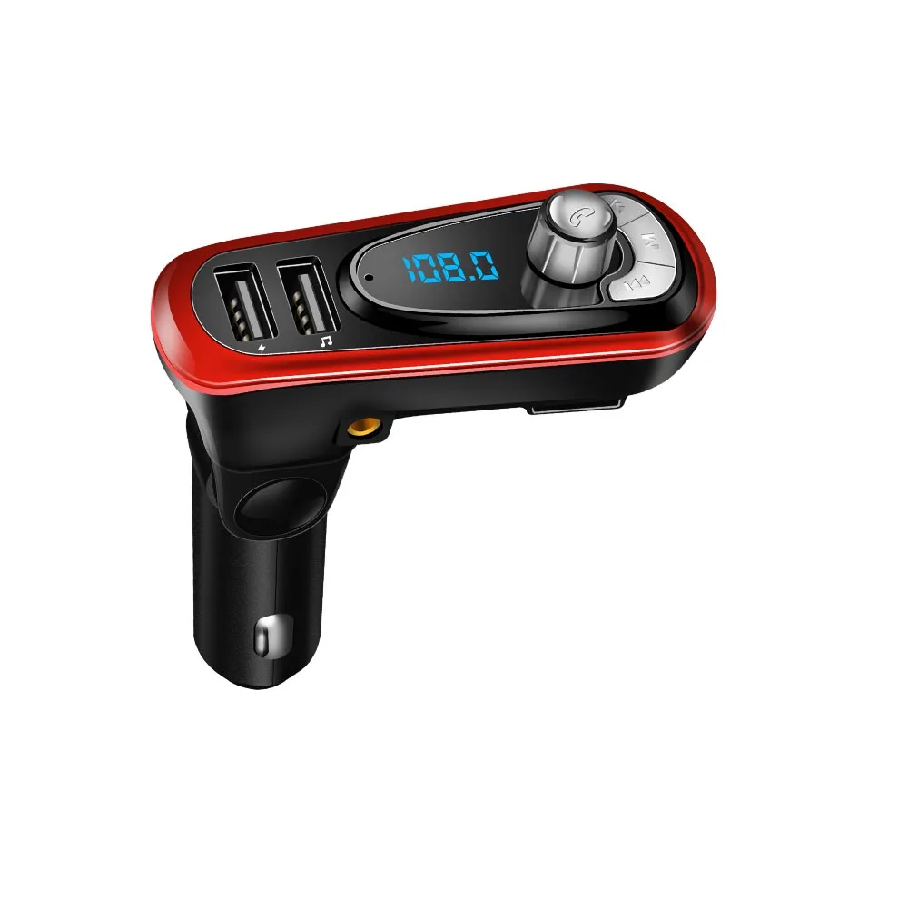 Красный 3-в-1 Car Kit MP3 плеер fm-передатчик Bluetototh автомобильный модулятор радио Bluetooth двойной Порты и разъёмы автомобиля Зарядное устройство для IPhone для samsung - Название цвета: Красный