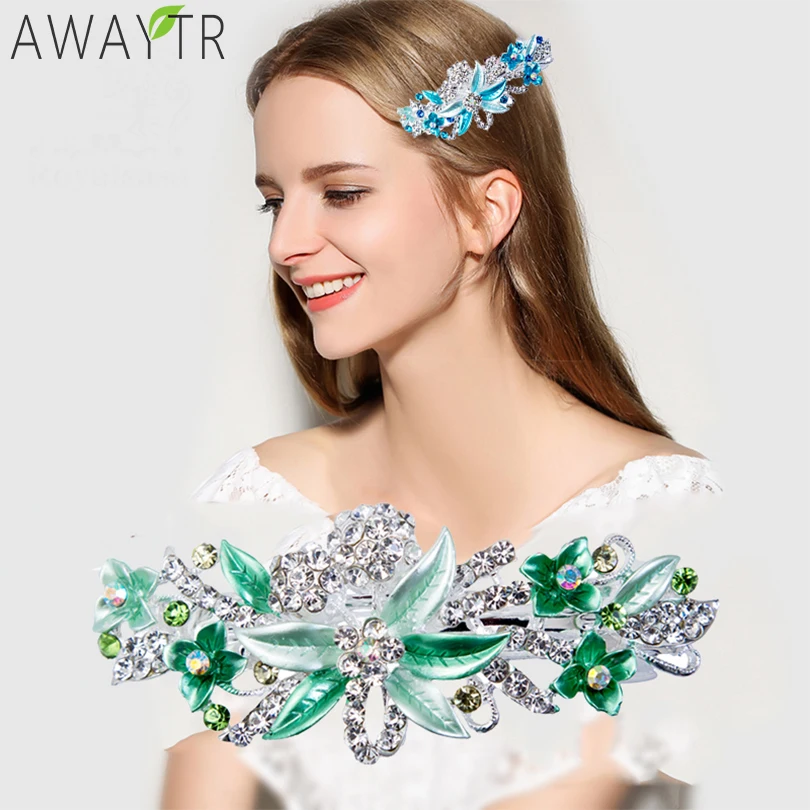 Заколки для волос девочек аксессуары ухода за волосами хрустальные стразы