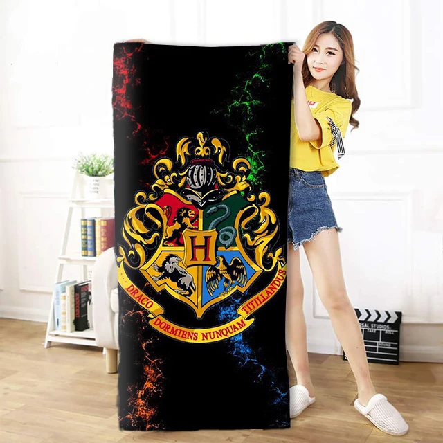 OHCOMICS 30*60cm/50*100cm/70*140cm Harri Potter HP Hogwarts School Travel Towel Swimming Soft Soothing Cotton Face Bath |