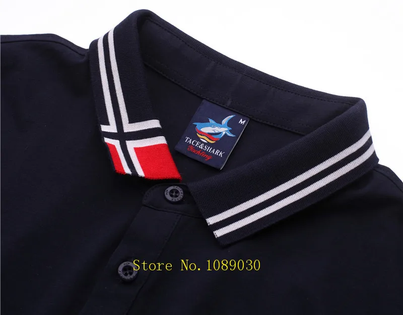 Известный бренд Tace& Shark Polo рубашка мужская Королевская Классическая Повседневная и деловая поло мужская хлопковая вышивка Camisa Polo мужская