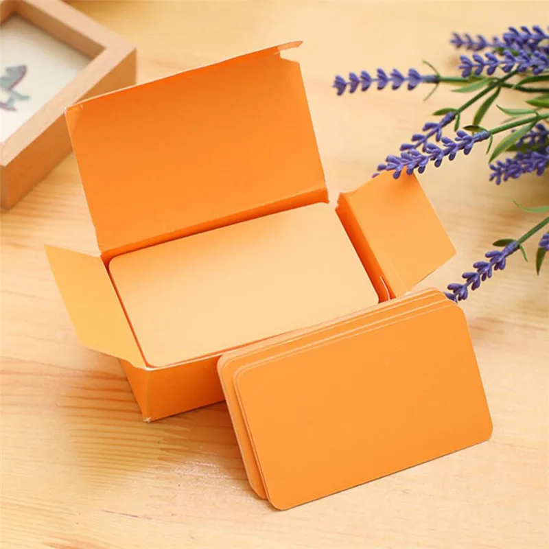 Orange DIY красочный лист цветной бумаги блокнот план липкая бумага для заметок поздравительные открытки блокноты Канцтовары офисный школьный подарок - Цвет: Orange