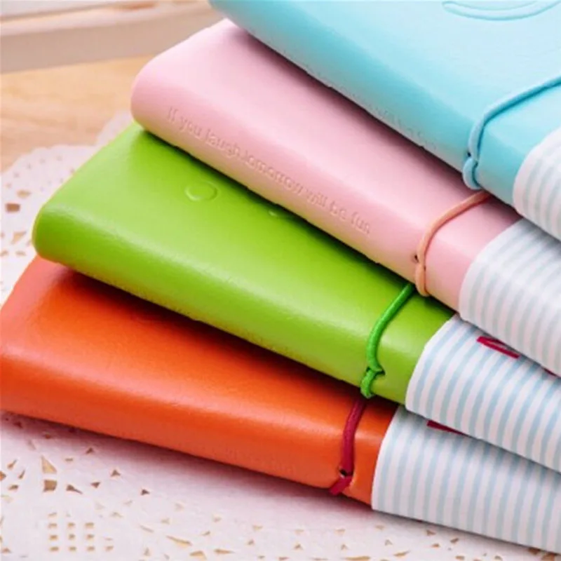 Модный милый очаровательный бумажный мини блокнот с улыбкой карамельных цветов