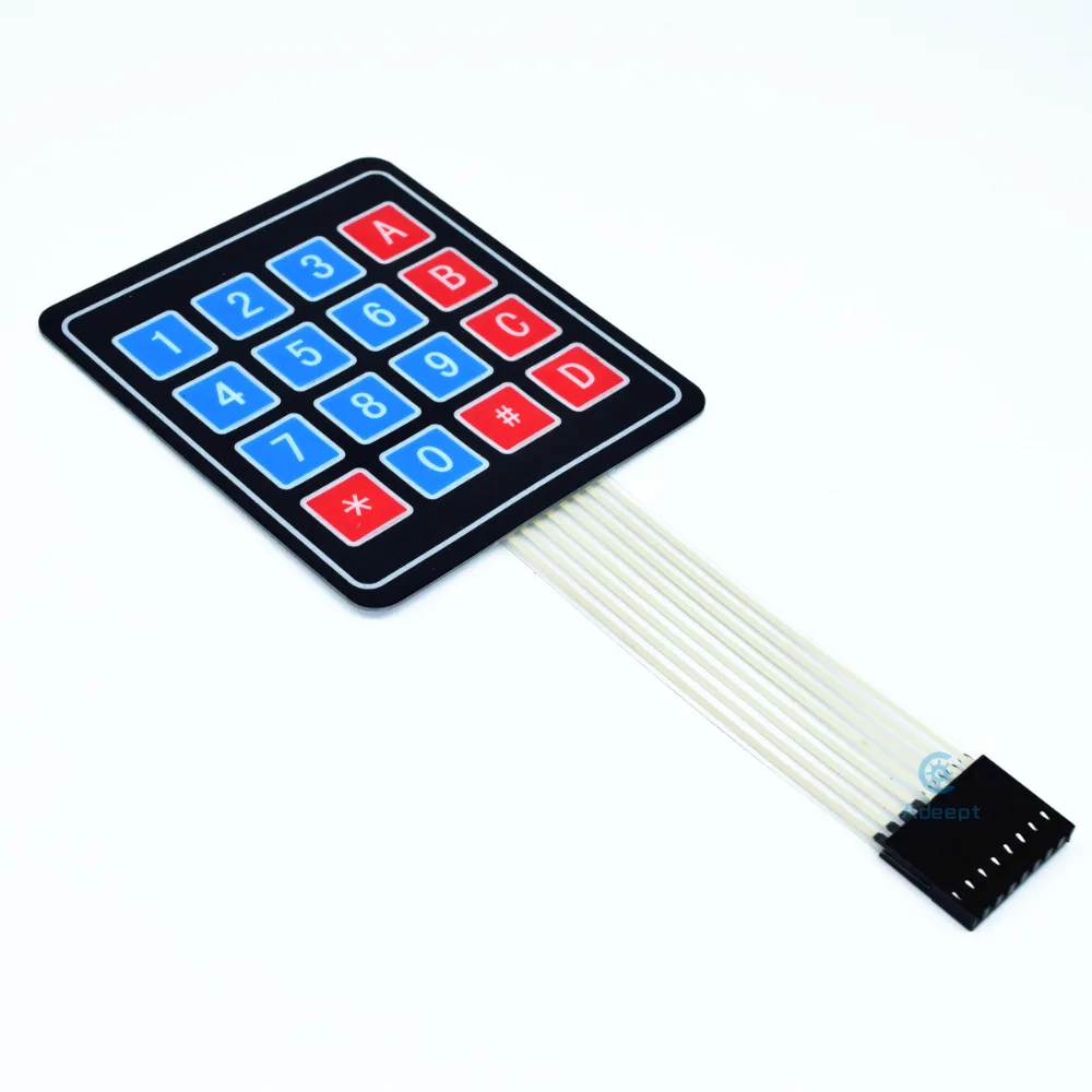 Adeept Новинка 16 клавиш мембранный переключатель клавиатура 4x4 4 Матрица Arduino Raspberry Pi