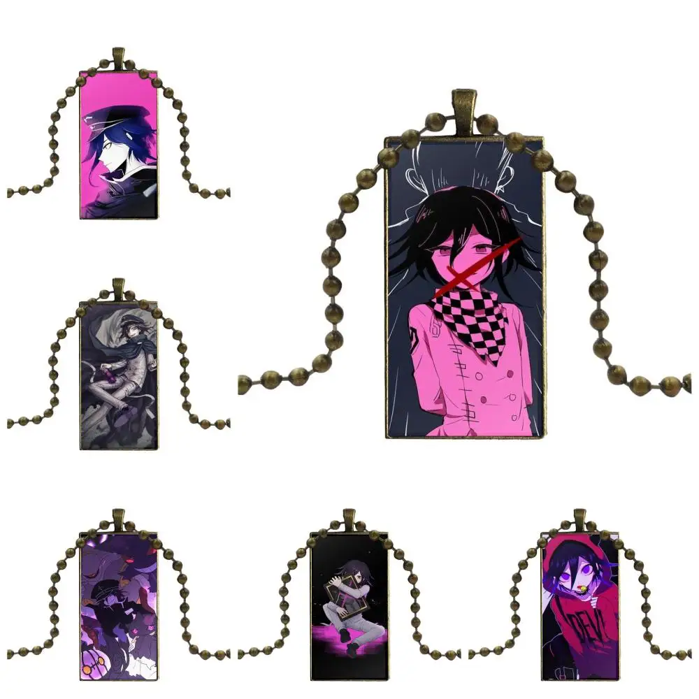 Для женщин свадебный подарок Kokichi Ouma девушка Стекло Колье с кабошоном кулон
