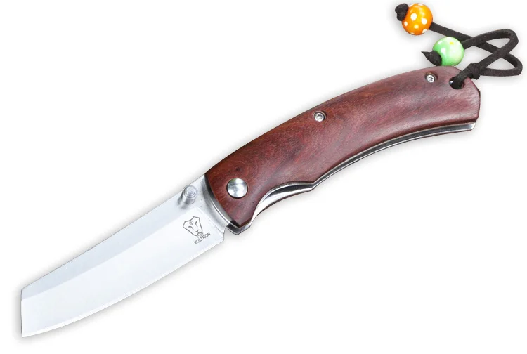 VOLTRON V15 Mini folding knife 58HRC 9Cr18Mov blade G10 or wood handle utility survival tool outdoor camping EDC pocket | Инструменты
