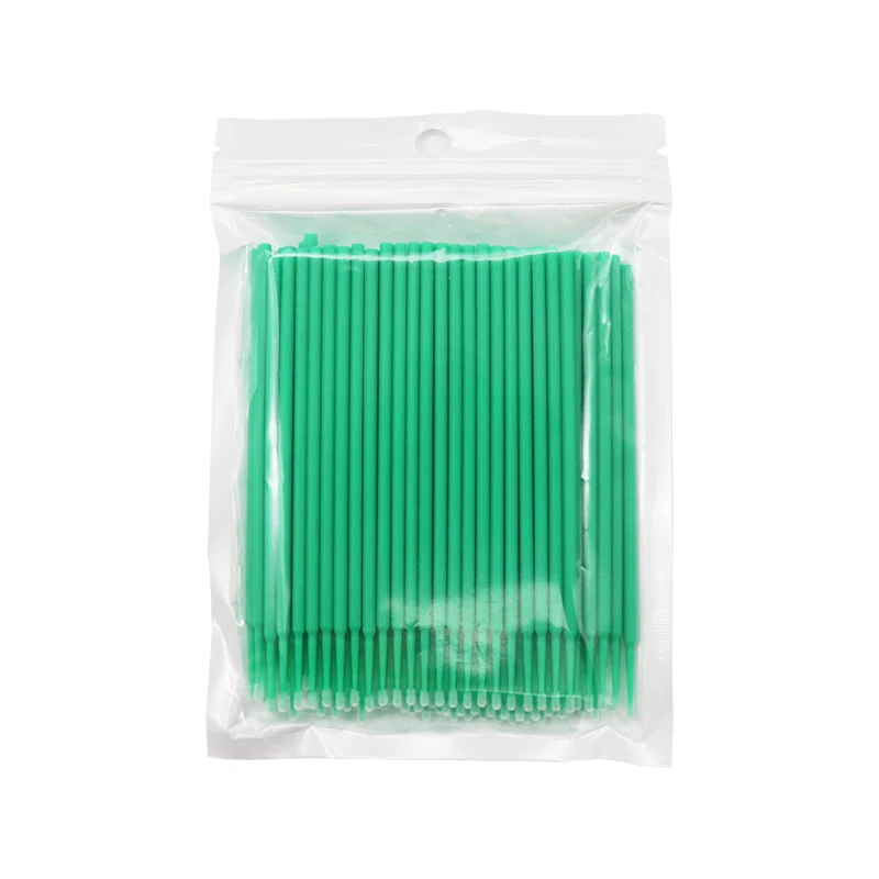 dark green Одноразовые микрощетки индивидуальные Аппликаторы тушь для ресниц 400 шт./лот Наращивание ресниц Накладные ресницы кисти - Handle Color: dark green