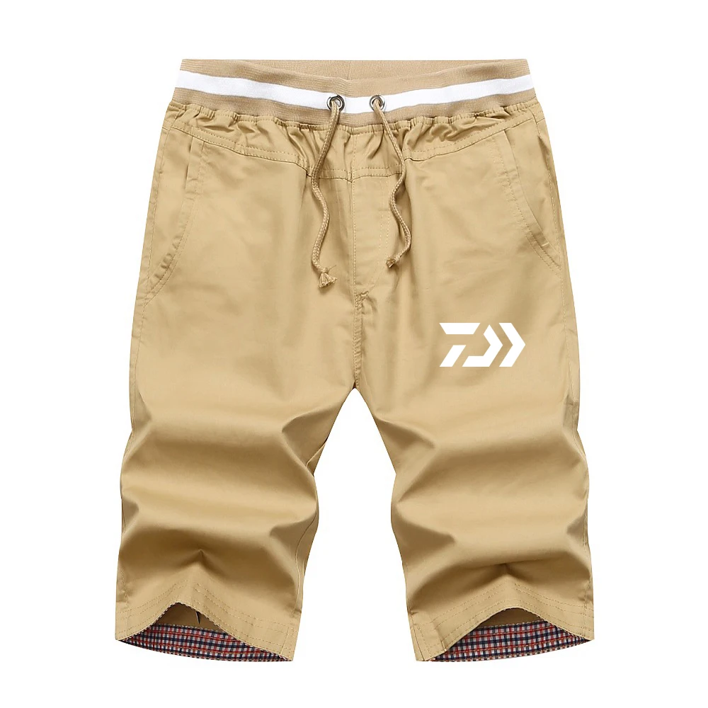 Новые Брендовые мужские рыболовные шорты DAIWA, летние мужские уличные спортивные шорты с принтом, Мужские дышащие свободные рыболовные шорты DAWA