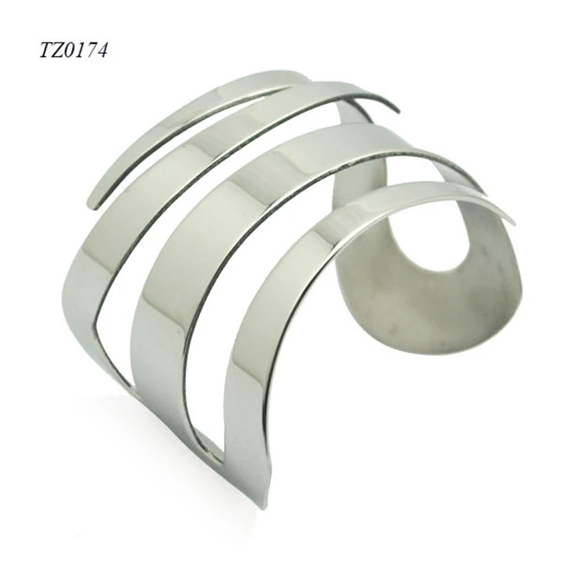 Hot Selling Punk Style Wide Cuff Bangles Bracelet 316l Stainless Steel Opened Jewelry | Украшения и аксессуары
