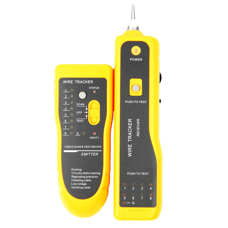 Профессиональный тестер для телефонных проводов RJ11 RJ45 Cat5 Cat6|rj45 cat5|ethernet lan network