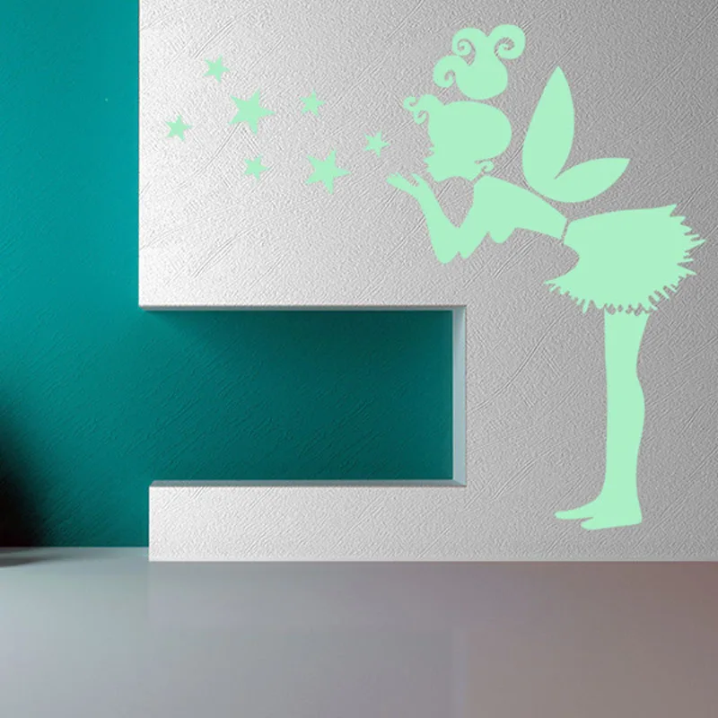 Светящиеся Звездные настенные наклейки для детских комнат Серебристое свечение