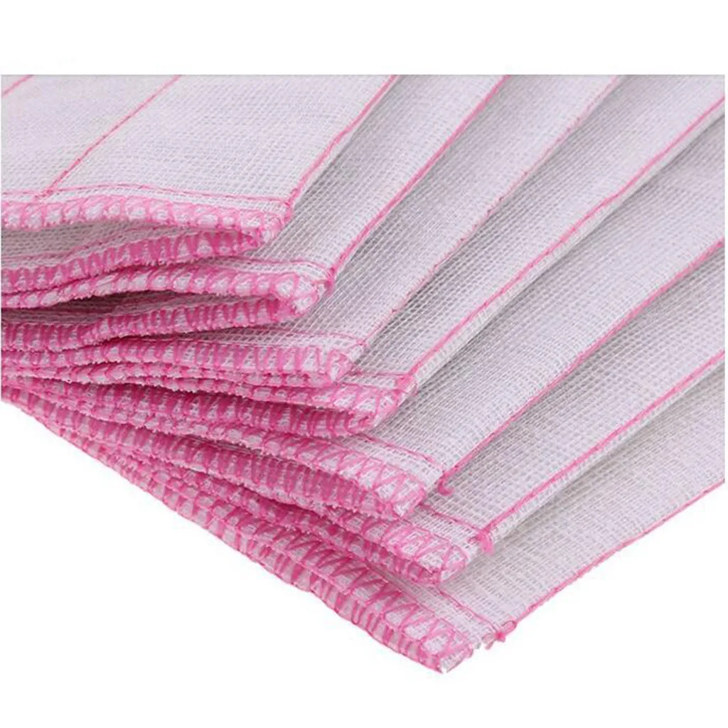 Wash Towel New 5pcs Washing Cloths Dishcloths Rags Towel Bamboo Fiber Home Housework Car Cleaning Kitchen Absorbent 19jun21
