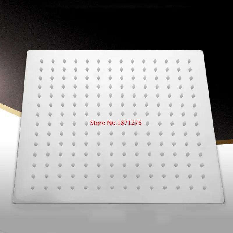 Лейка для душа из нержавеющей стали ультратонкая квадратная хромированная