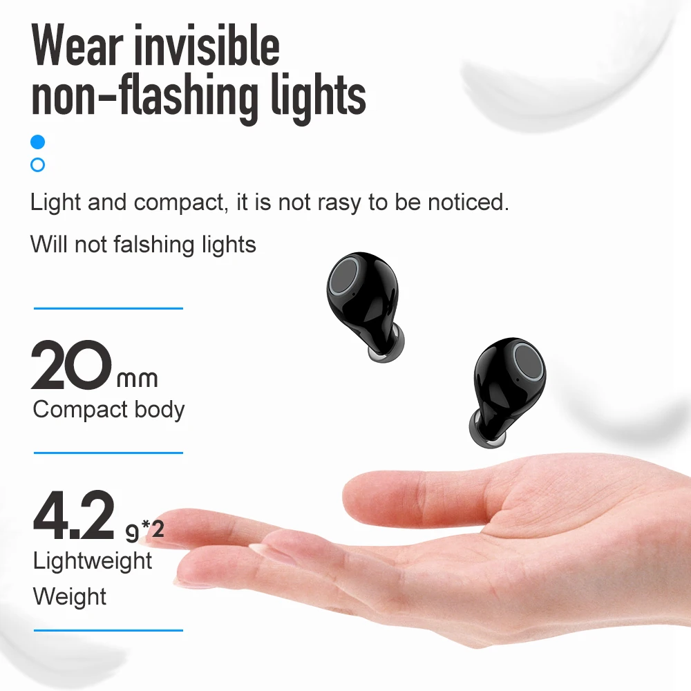 ROCK Mini TWS 5 0 Bluetooth наушники настоящие беспроводные стерео мини гарнитура