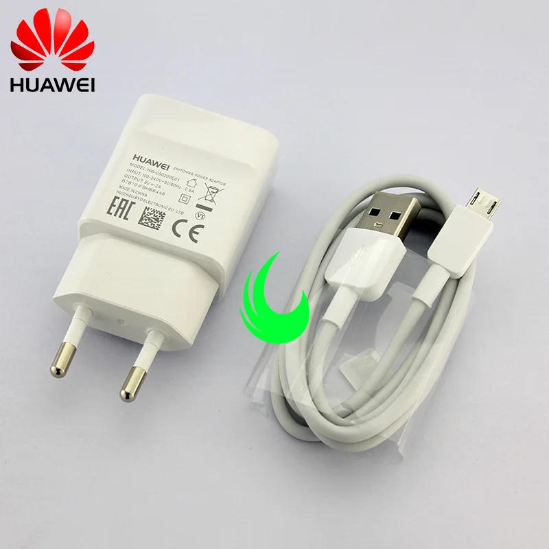 Оригинальный зарядный адаптер Huawei 5 В 2 А кабель Micro USB для передачи данных Honor 8/9 Lite