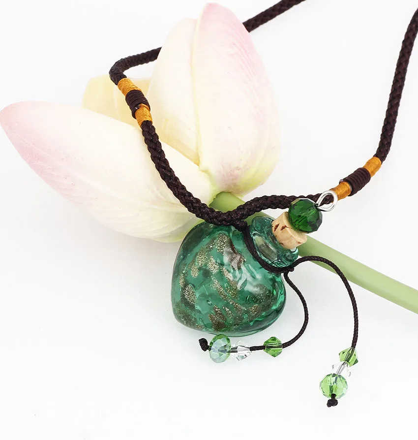 Подвеска из муранского стекла ожерелье веревочной цепочки с подвеской в форме