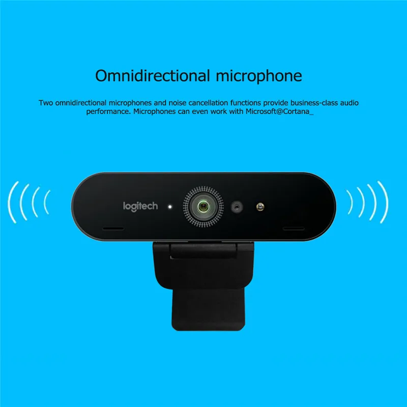 Logitech BRIO C1000e 4K HD веб-камера с микрофоном распознавание лица Автофокус Компьютерная камера для видеоконференции потоковая запись