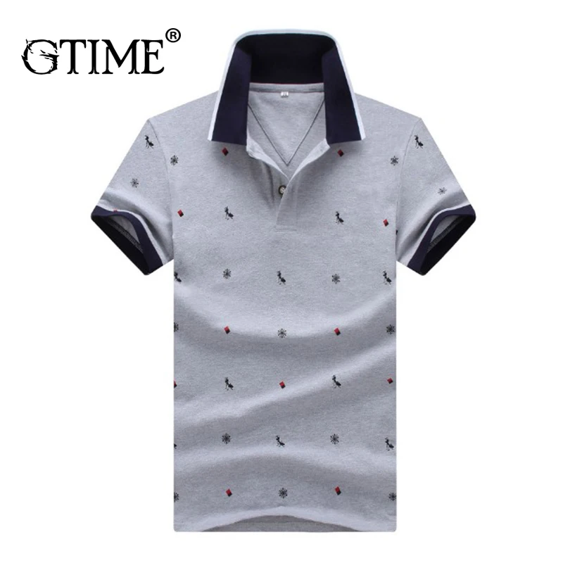 Dropshipping Gtime Summer ant sailing print Tshirt short-sleeved T-shirt men's lapel male XJJ019 | Мужская одежда