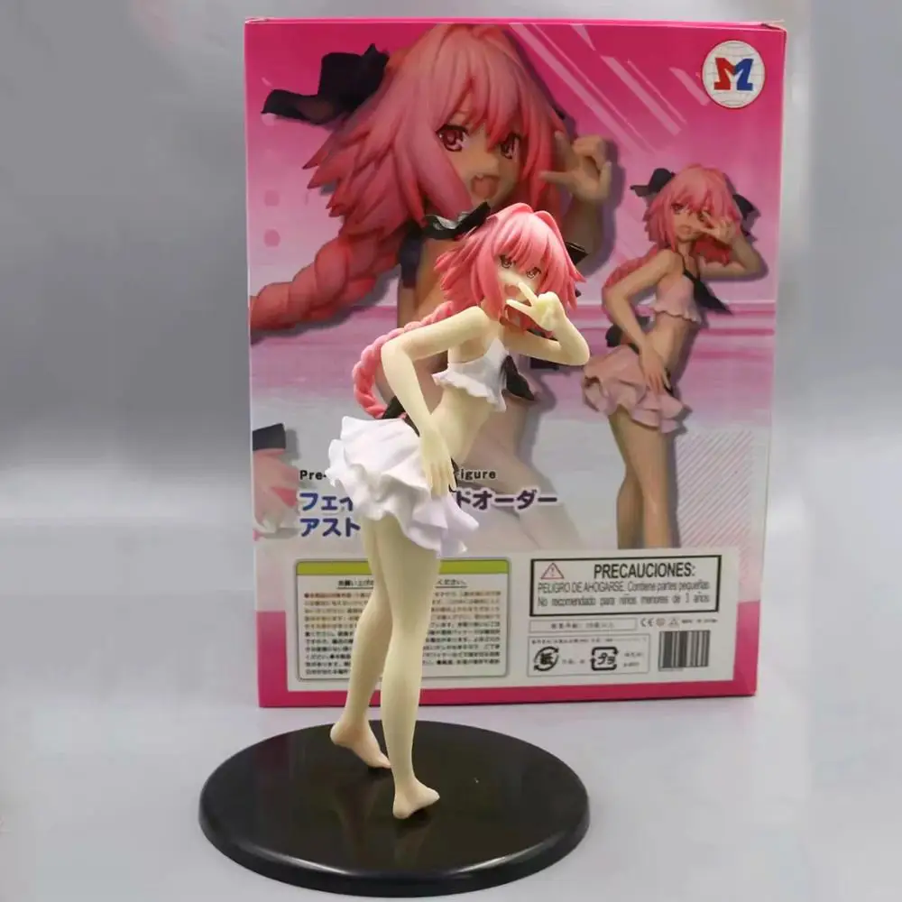 Аниме 25 см Набор фигурок из смолы Fate/Apocrypha Astolfo Неокрашенный набор для гаража