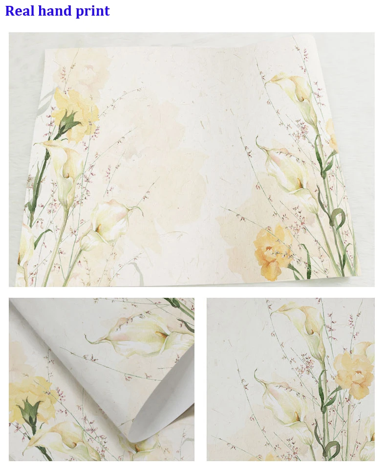 Ручная роспись Большие Пользовательские 3d настенные фрески обои для столовой