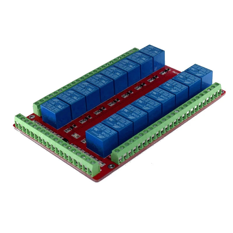 Модуль защитного реле 16 каналов RM16LS 5 в 12 В 24 макетная плата Raspberry Pi Pcduino набор