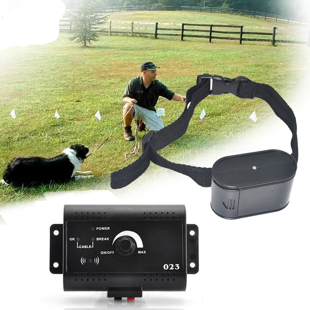 

Тренировочный ошейник для собак Электронный забор с дистанционным управлением 500 квадратных метров звуковые ударные ошейники для домашних...