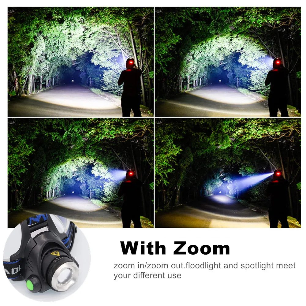 Налобный фонарь светодиодный супер яркий с 3 режимами работы|Налобные LED-фонари| |