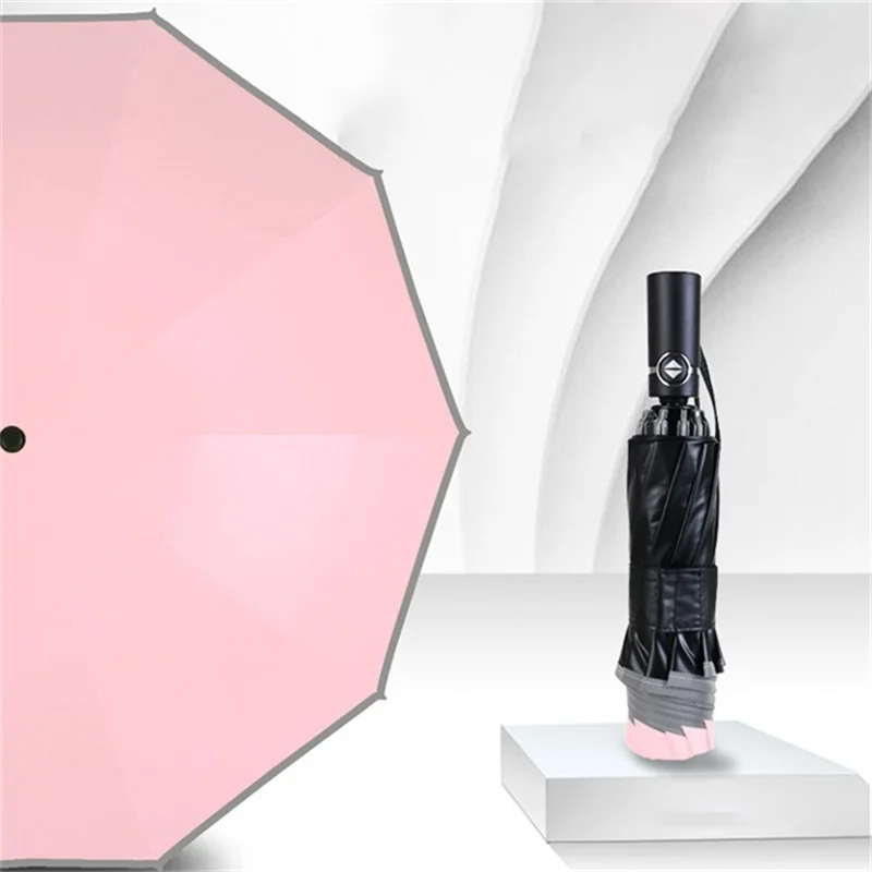 Pink Только Jime, автоматический зонт с обратным ходом, ветрозащитный, высокое качество, зонты, складной, водонепроницаемый, складной зонтик с обратным ходом, дождевик - Цвет: Pink