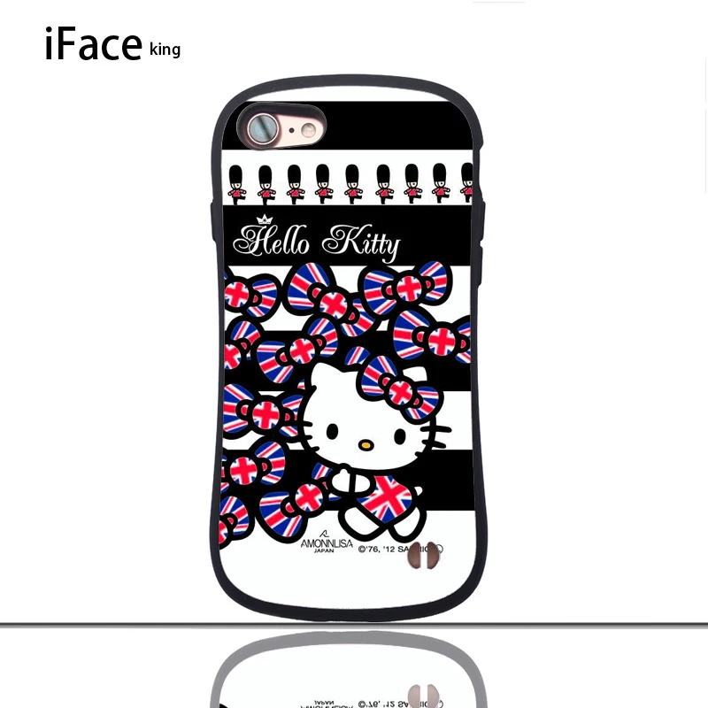 Iface king чехол для телефона hello kitty глянцевый маленький чехол на талию для iphone 7 8 PLUS X S R MAX защитный противоударный чехол для телефона